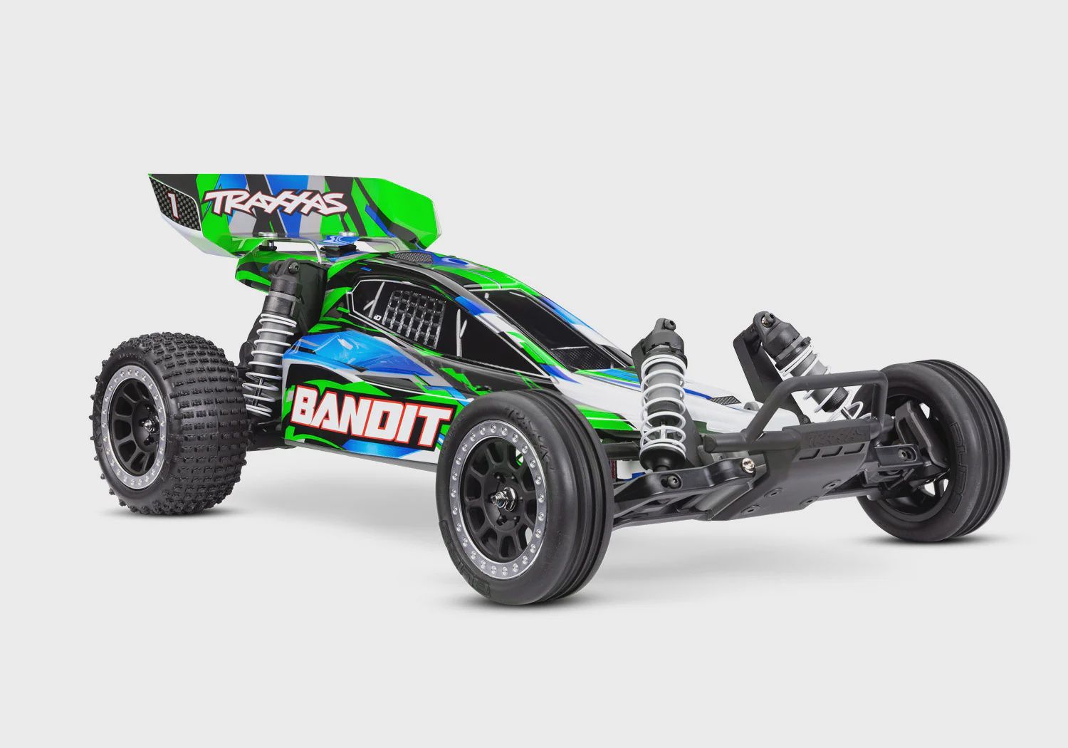 24254-8, Traxxas Bandit HD 1/10 RTR 2WD Electric Buggy, Color: Green