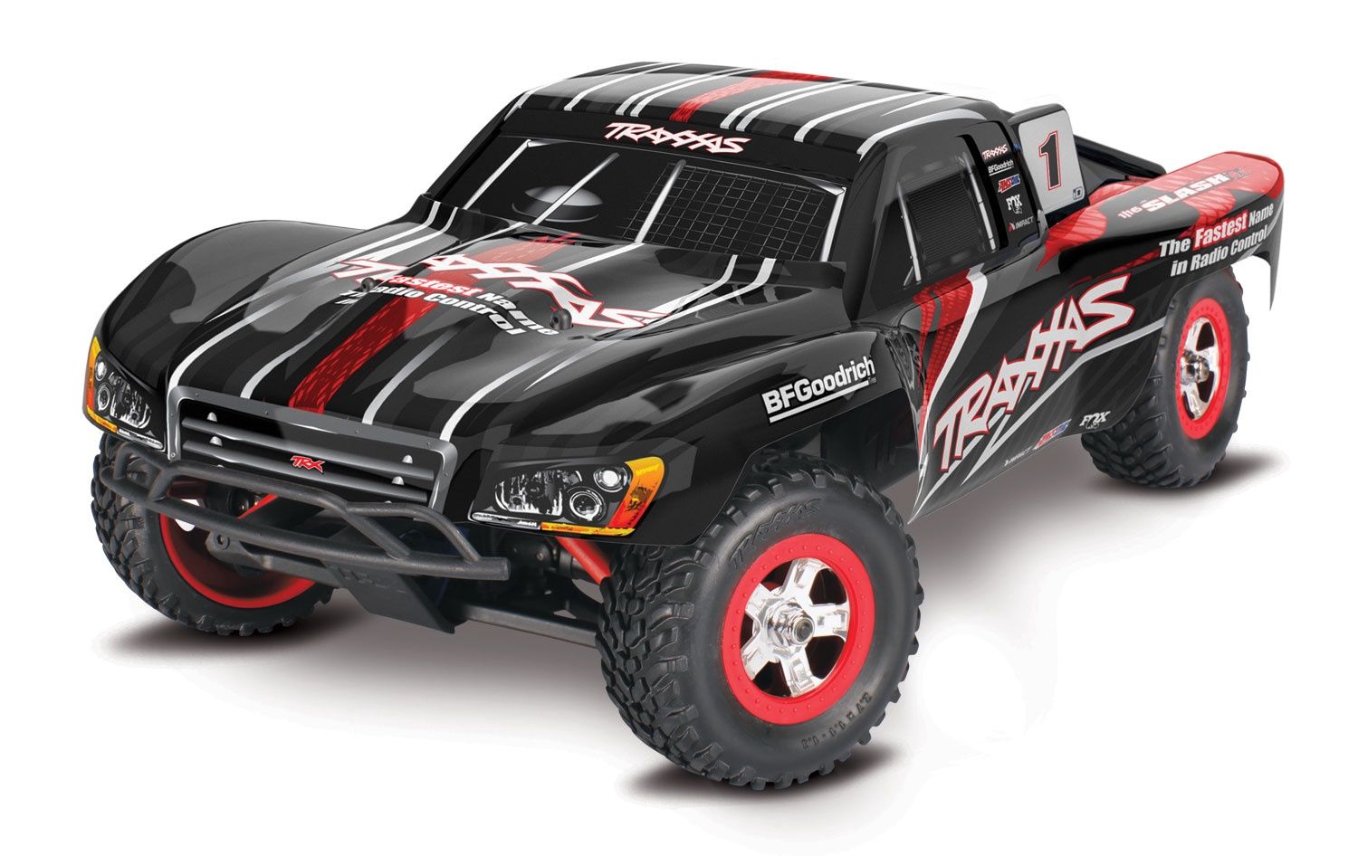 70054-8, Traxxas Slash 4x4 1/16 4WD RTR Short Course Truck, Color: Black