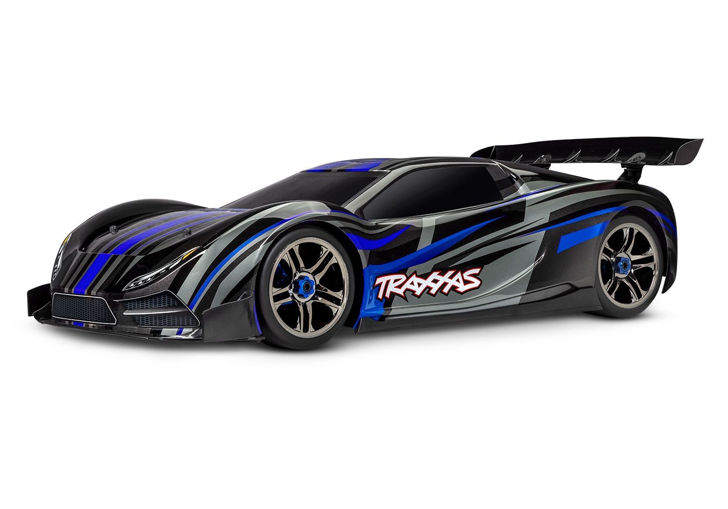 64077-3, Traxxas XO-1 1/7 RTR Electric 4WD On-Road Sedan, Color: Blue