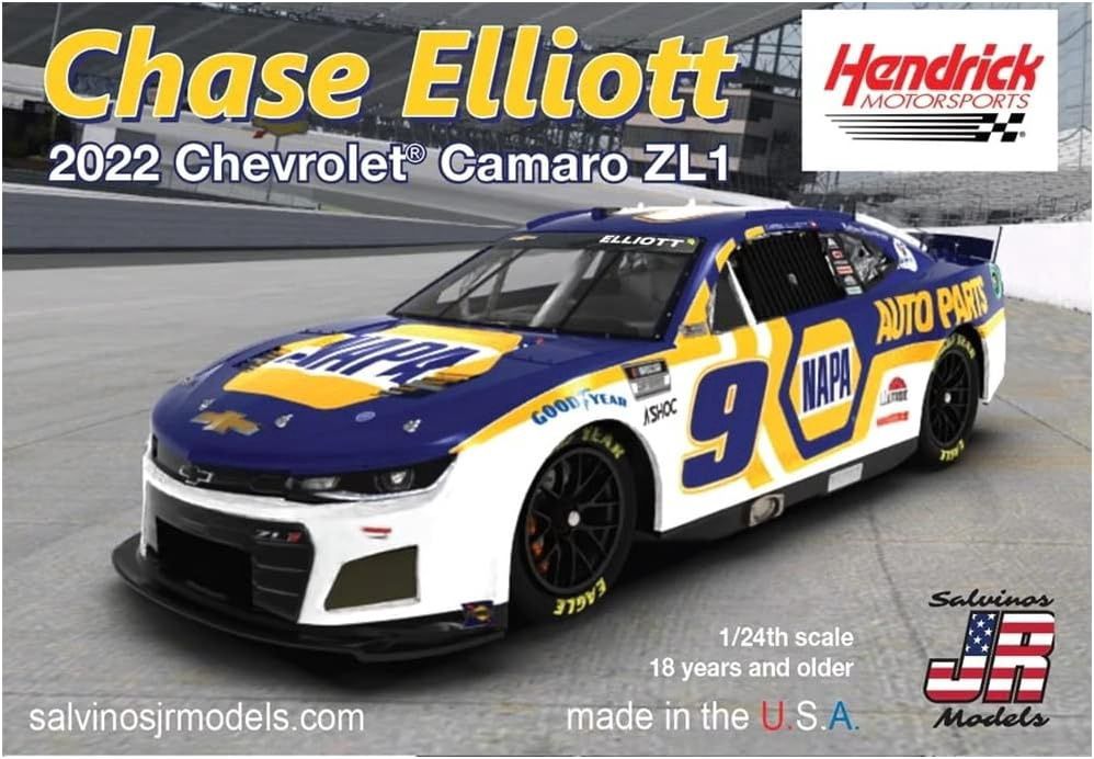 SJMHMC2022CEP, Salvinos JR Models 1/25 &#39;22 Camaro Chase Elliott