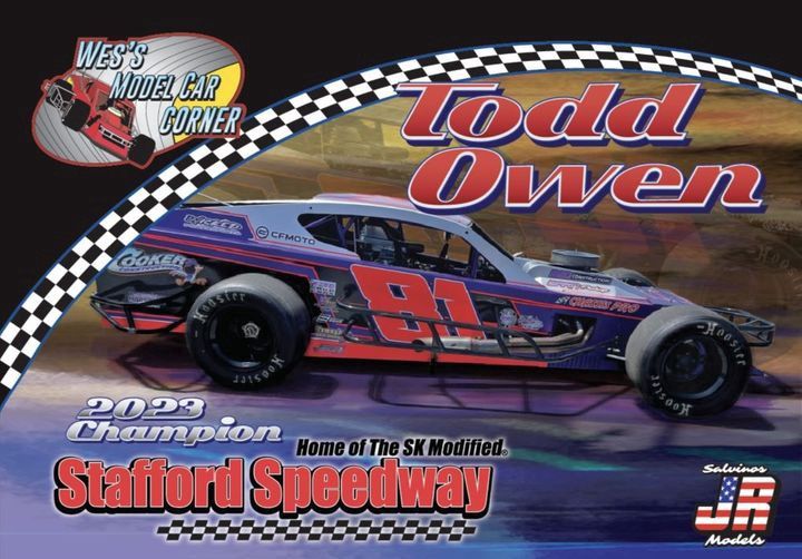 WMCC00081, Salvinos JR Models 1/24 1/24 Todd Owen&#39;s Stafford Speedway SK Modified Champion kit