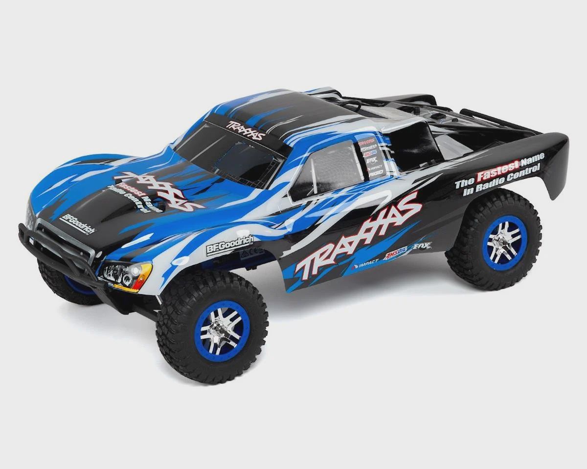 59076-3, Traxxas Slayer Pro 4WD RTR Nitro Short Course Truck, Color: Blue