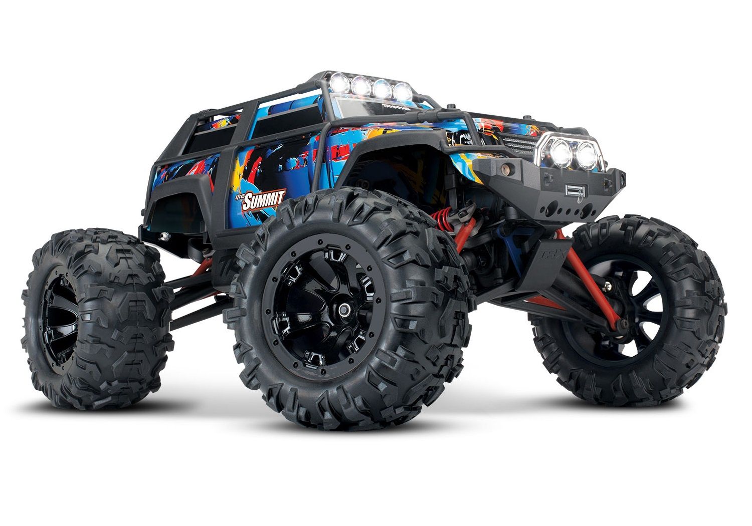 72054-5-RNR, Traxxas Summit 1/16 4WD RTR Monster Truck w/TQ 2.4GHz, Battery, Charger &amp; LEDs