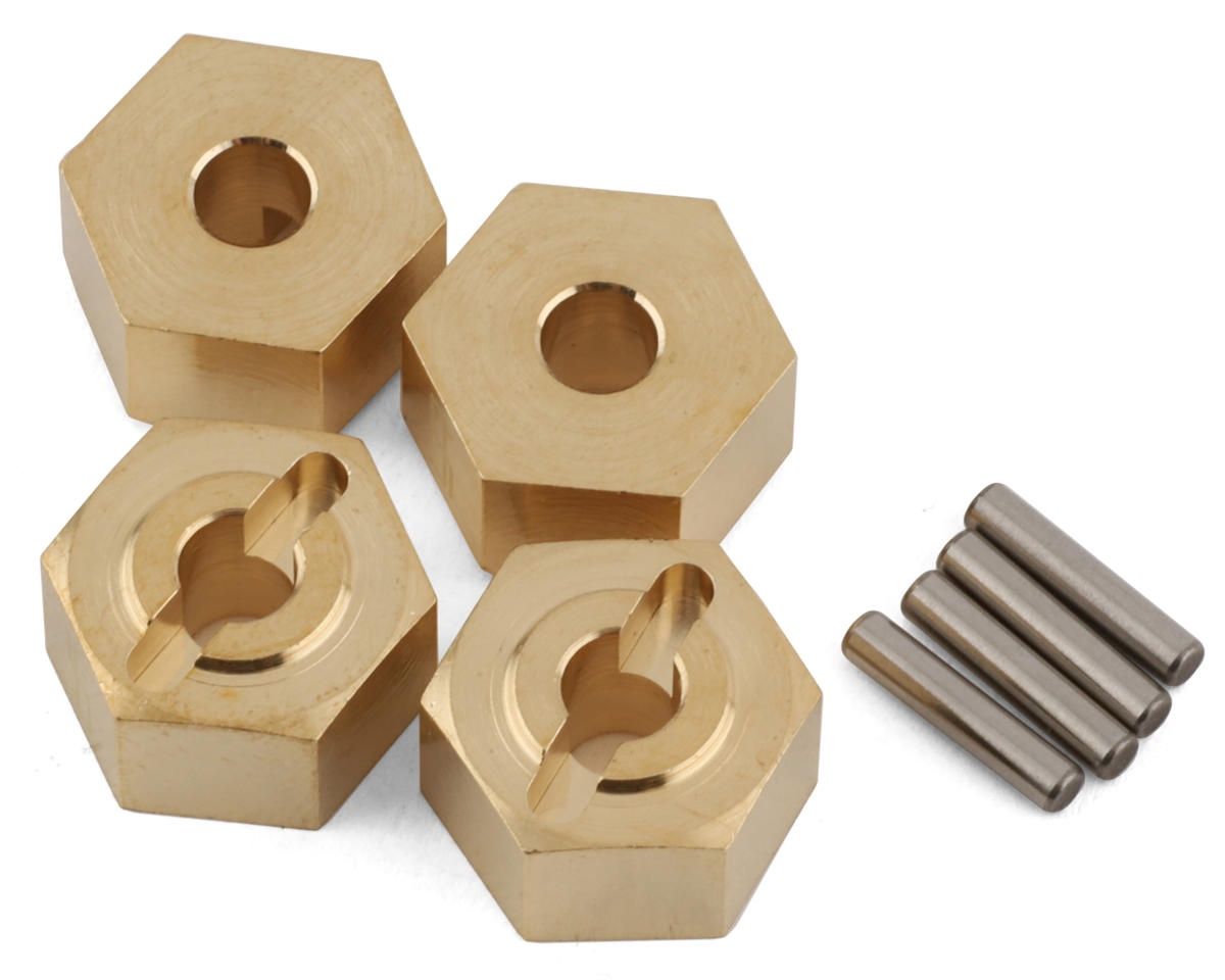 Yeah Racing UTB18 Capra Brass Hex Adapter (4) (6g)