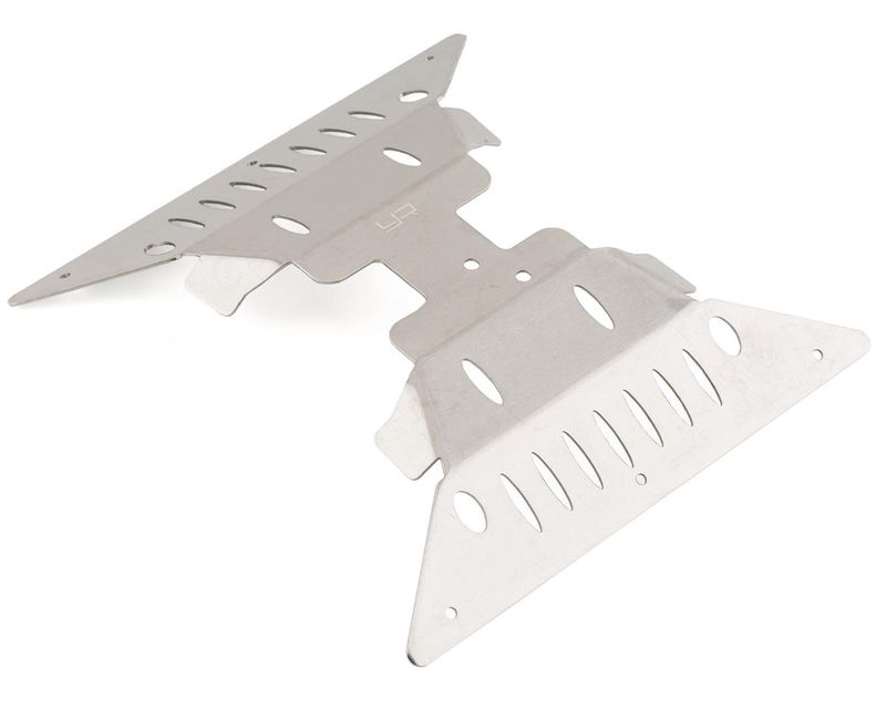 Qiilu Stainless Steel Skid Plate For Axial Capra RC Car - Front & Rear Axle Protection