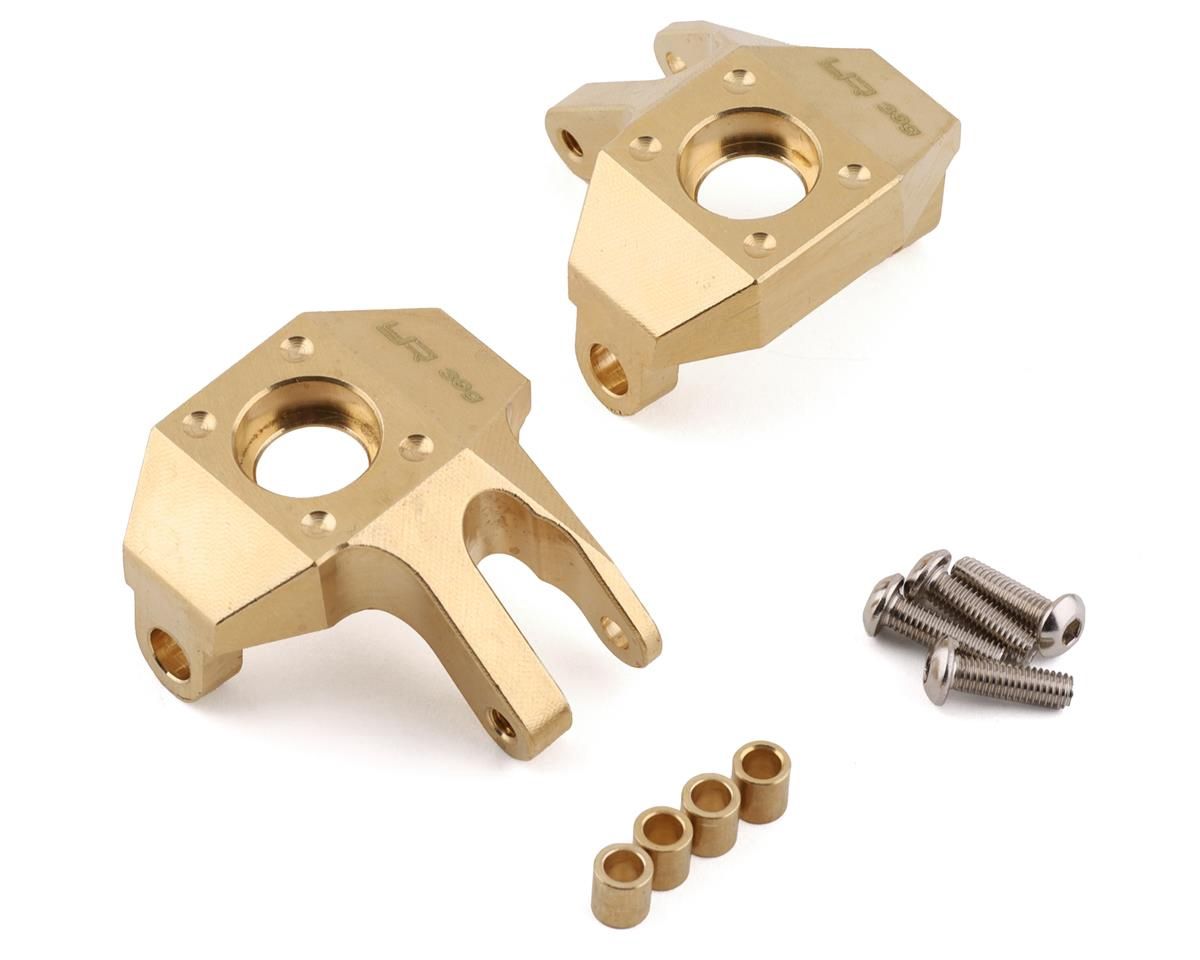 Yeah Racing Axial SCX10 II High Mass Brass Left &amp; Right Steering Knuckles (2)