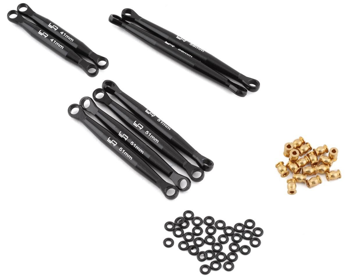 Yeah Racing Axial SCX24 C10 Aluminum Suspension Links (Black)