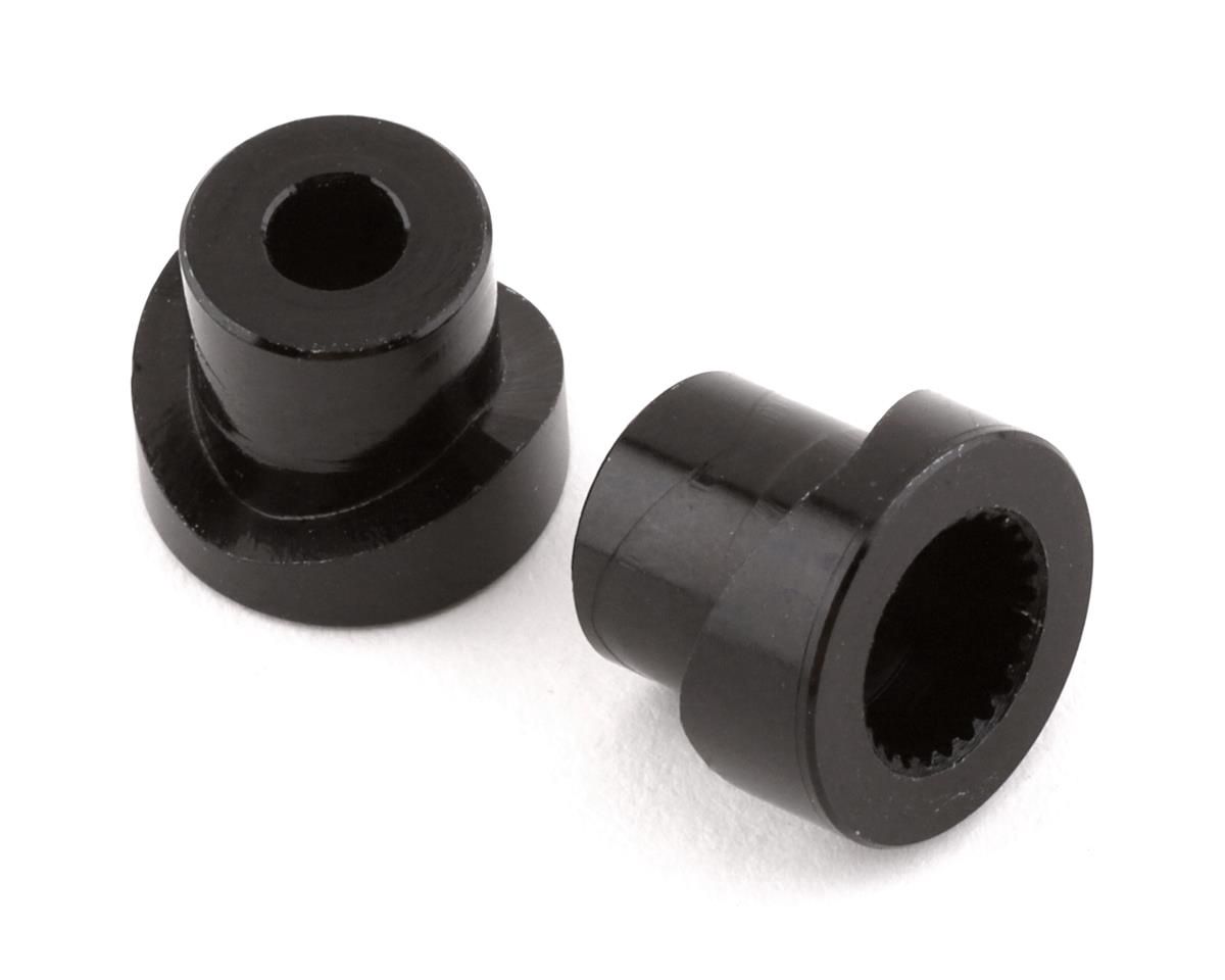 Yeah Racing Axial SCX10 III Aluminum 25T Micro Servo Saver Insert (Black) (2)