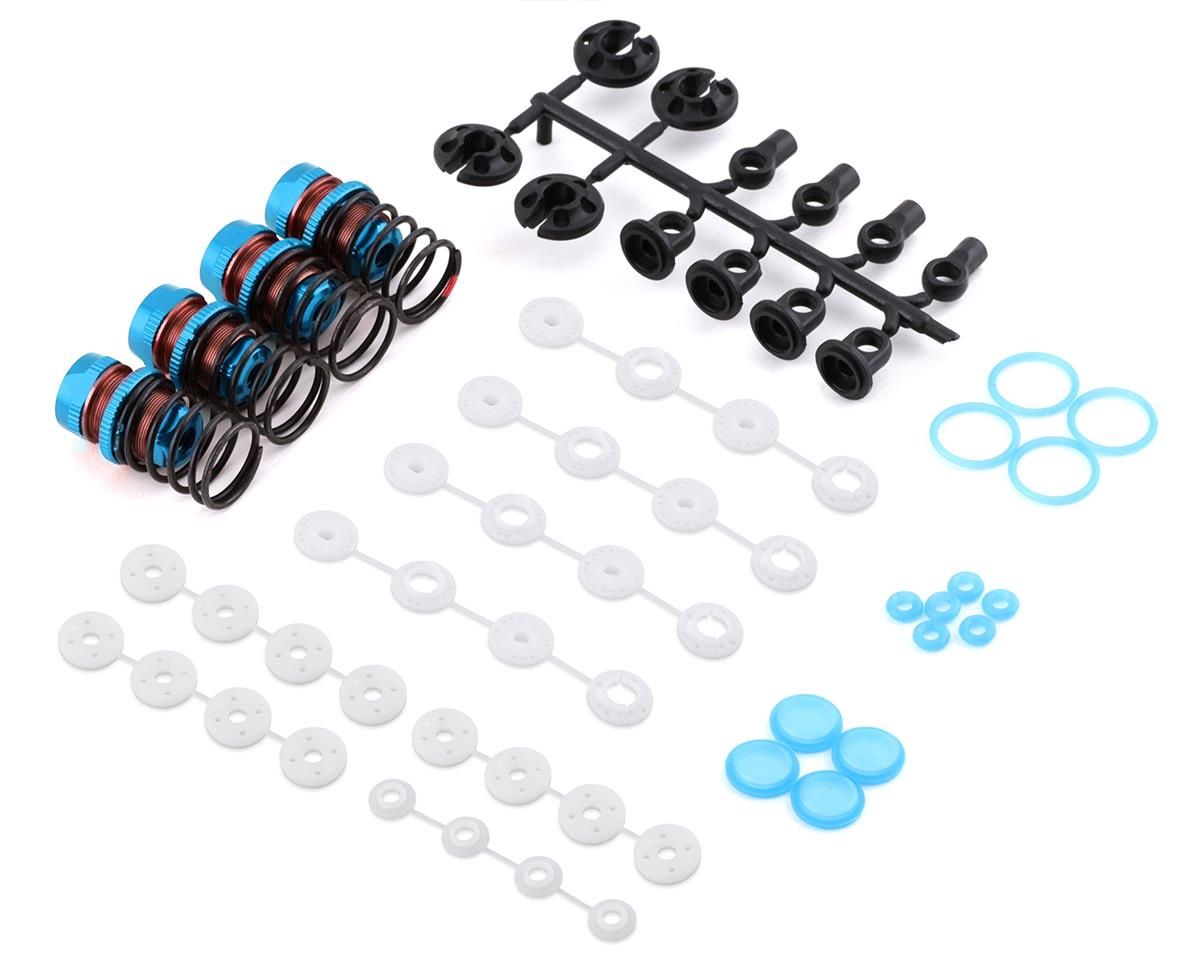 Yeah Racing Aluminum QUTUS Challenger Big Bore M-Chassis Shocks (Blue) (4)