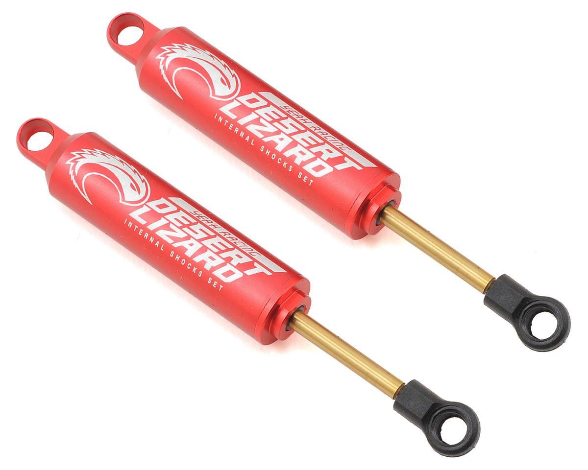 Yeah Racing Aluminum Desert Lizard Two Stage Internal Spring Shocks (Red) (2)-3
