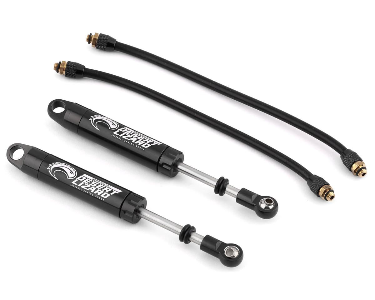 Yeah Racing Desert Lizard Piggyback Shocks w/Reservoir (Black) (2) (100mm)