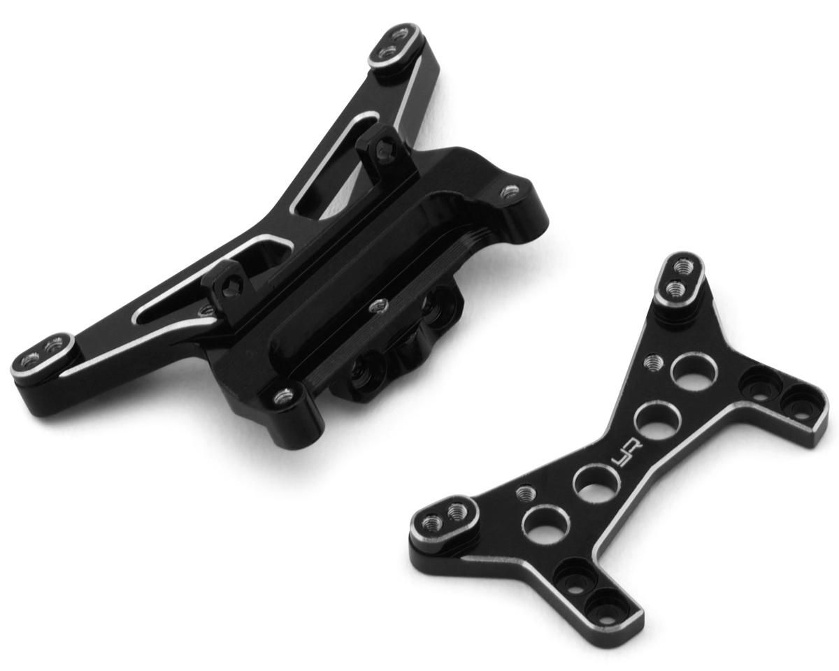 Yeah Racing LosiÔøΩ Micro-B Front &amp; Rear Aluminum Shock Tower Set (Black)
