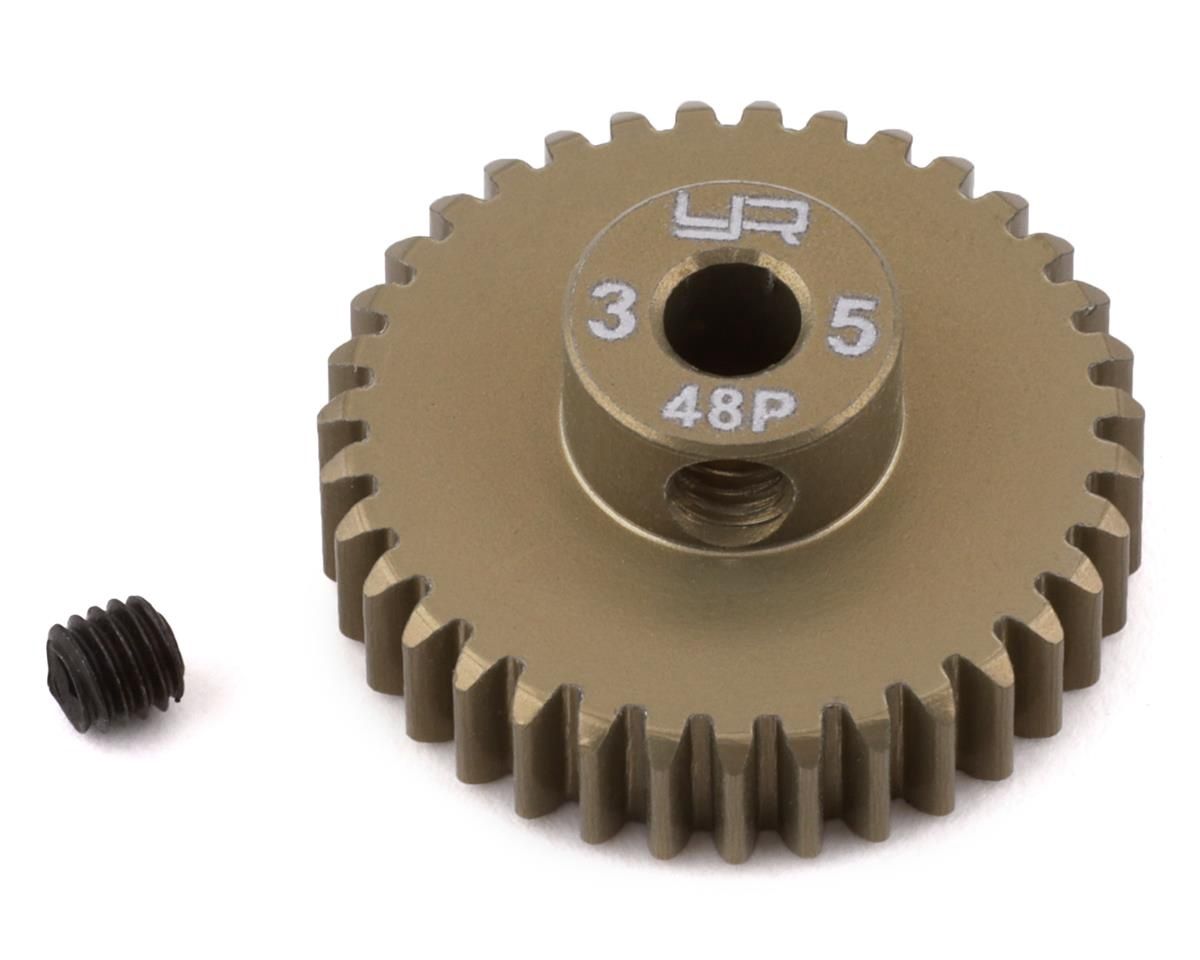 Yeah Racing 48P Hard Coated Aluminum Pinion Gear (35T)