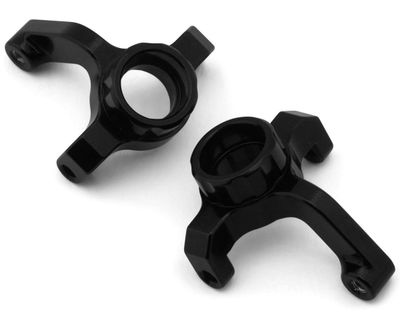 Yeah Racing Losi Micro-B Aluminum Front Steering Knuckle Set (Black) (2)