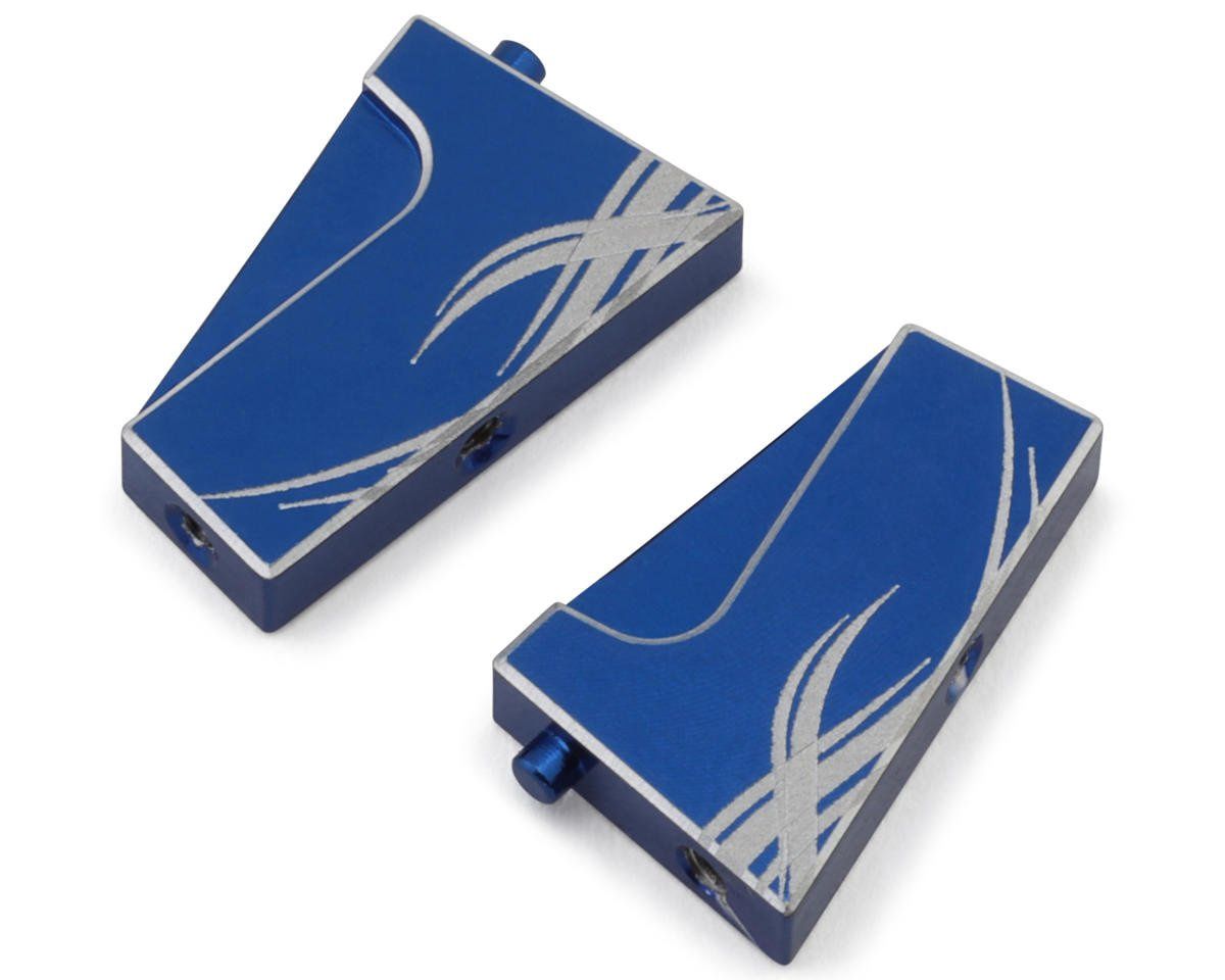 Yeah Racing LosiÔøΩ Micro-B Aluminum Servo Mounts (Blue) (2)