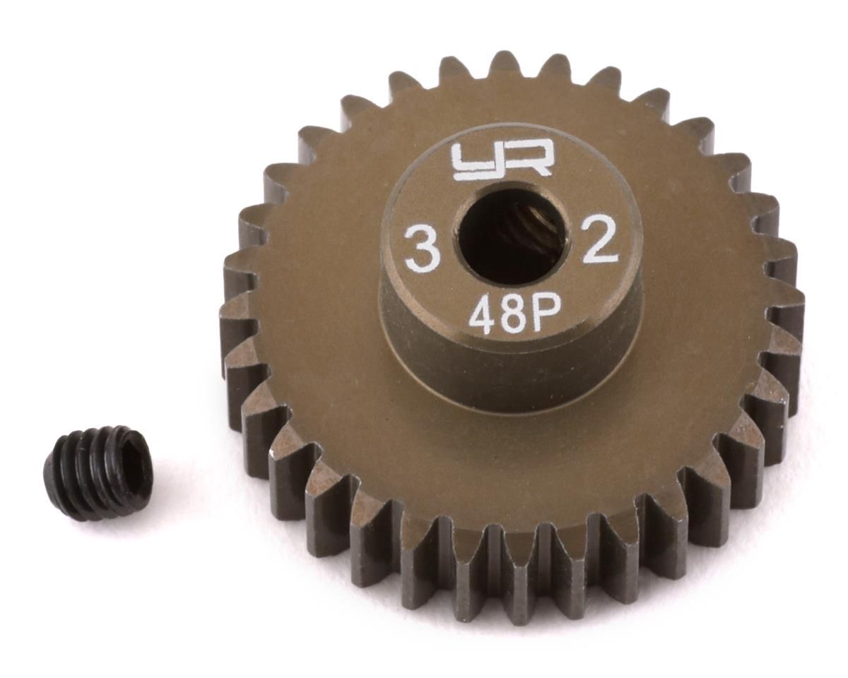 Yeah Racing 48P Hard Coated Aluminum Pinion Gear (32T)