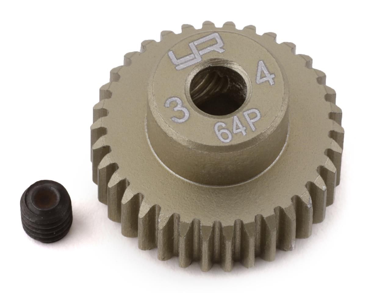 Yeah Racing 64P Hard Coated Aluminum Pinion Gear (34T)