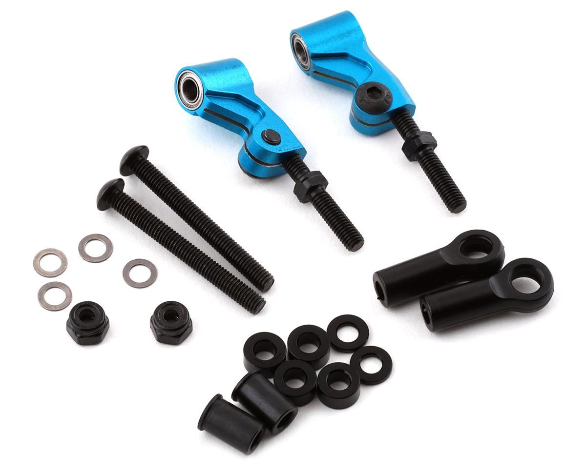Yeah Racing Tamiya TT-02 RWD Aluminum Front/Rear Upper Suspension Arm (Blue) (2)