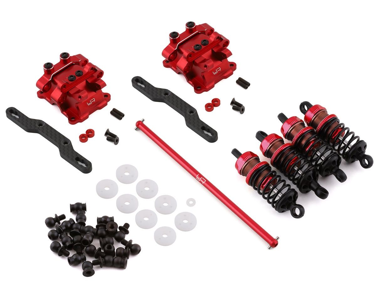 Yeah Racing TT-02 Aluminum Performance Gear Housing &amp; Damper Upgrade Set (Red)