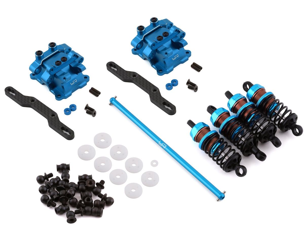 Yeah Racing TT-02 Aluminum Performance Gear Housing &amp; Damper Upgrade Set (Blue)