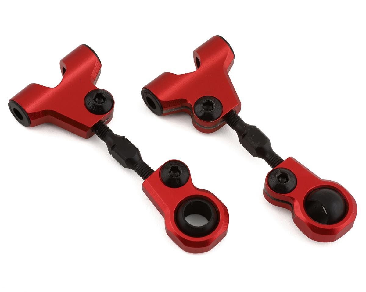 Yeah Racing Tamiya TT-01 &amp; TT-01E Aluminum Front Upper Suspension Arms (Red)
