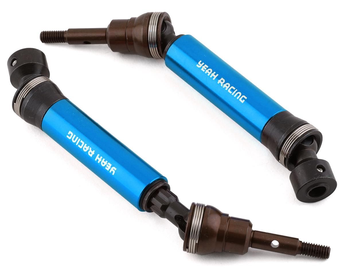 YEA-TRSL-015FBU, Yeah Racing HD Steel Front Drive Shafts for Traxxas Slash/Stampede 4x4 (Blue)