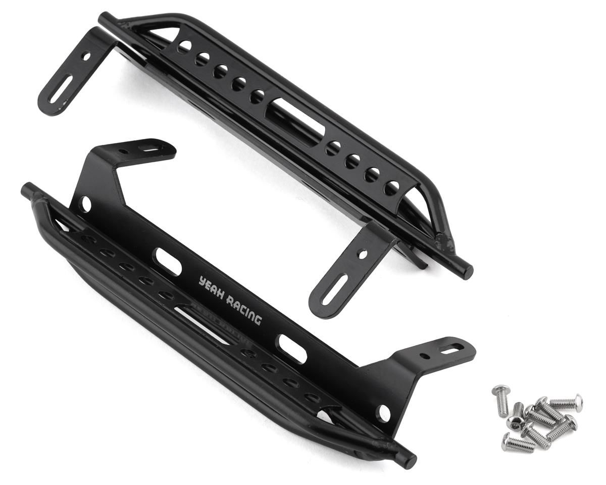 Yeah Racing Steel Rock Sliders for Traxxas TRX-4 (Black) (2)