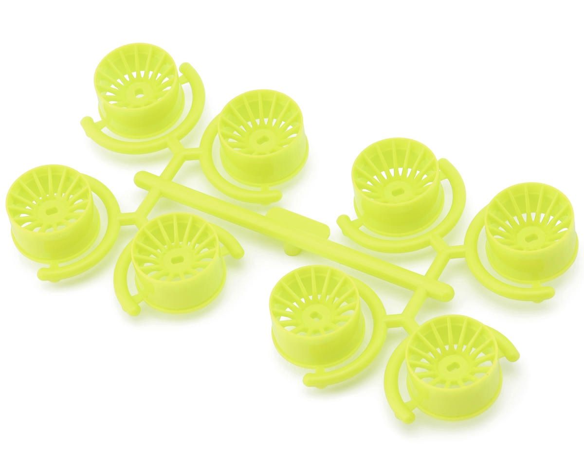 Yeah Racing Mini-Z AWD 11mm Multi-Spokes Wide Rims Set (Florescent Yellow)