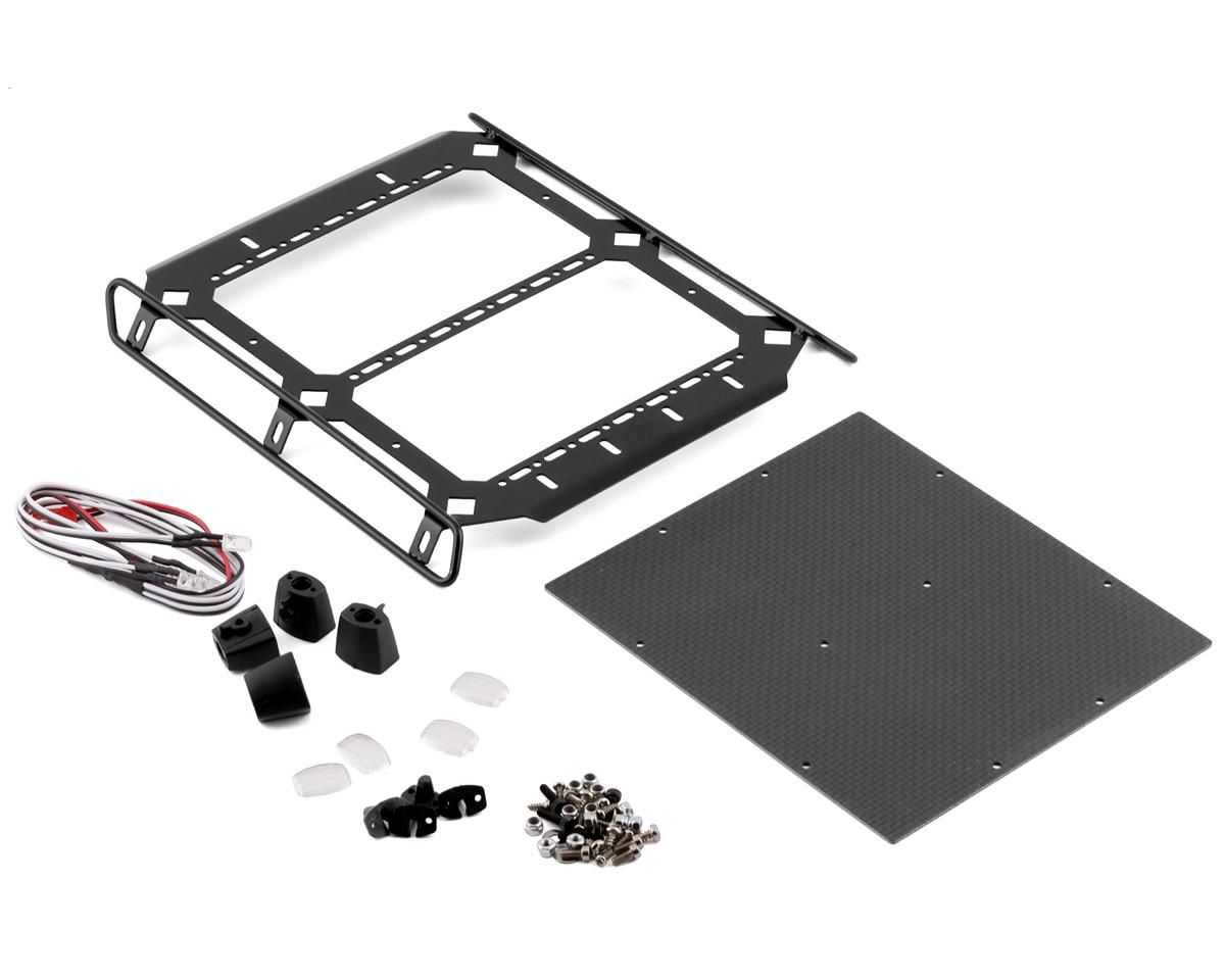 Yeah Racing Aluminum &amp; Carbon Roof Rack for Traxxas TRX-6 Mercedes Benz (Black)