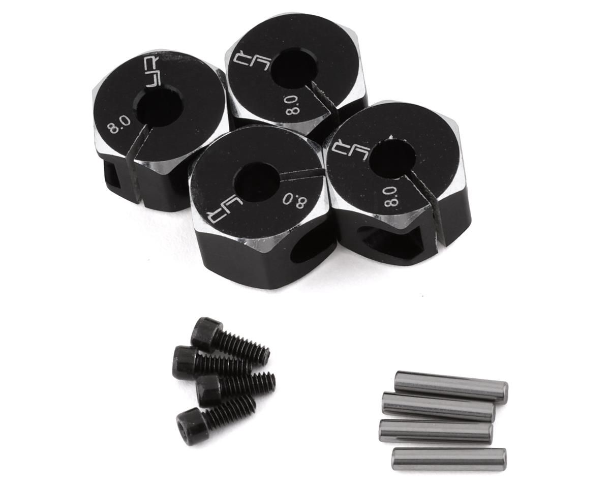 Yeah Racing Aluminum Clamping 12mm Hex (Black) (4) (8mm)