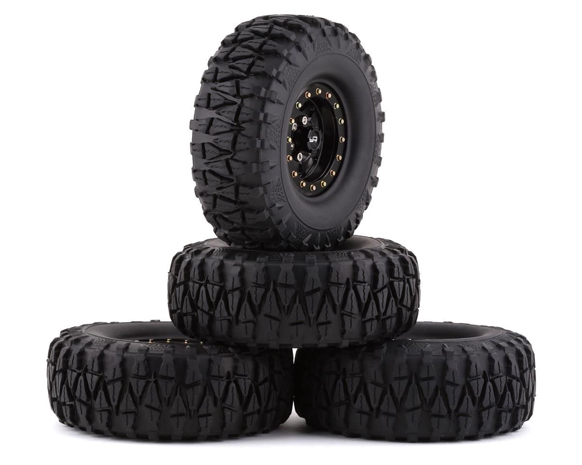 Yeah Racing Soft 1.9&quot; Off-Road Pre-Mounted Tires w/Aluminum Beadlock Wheels
