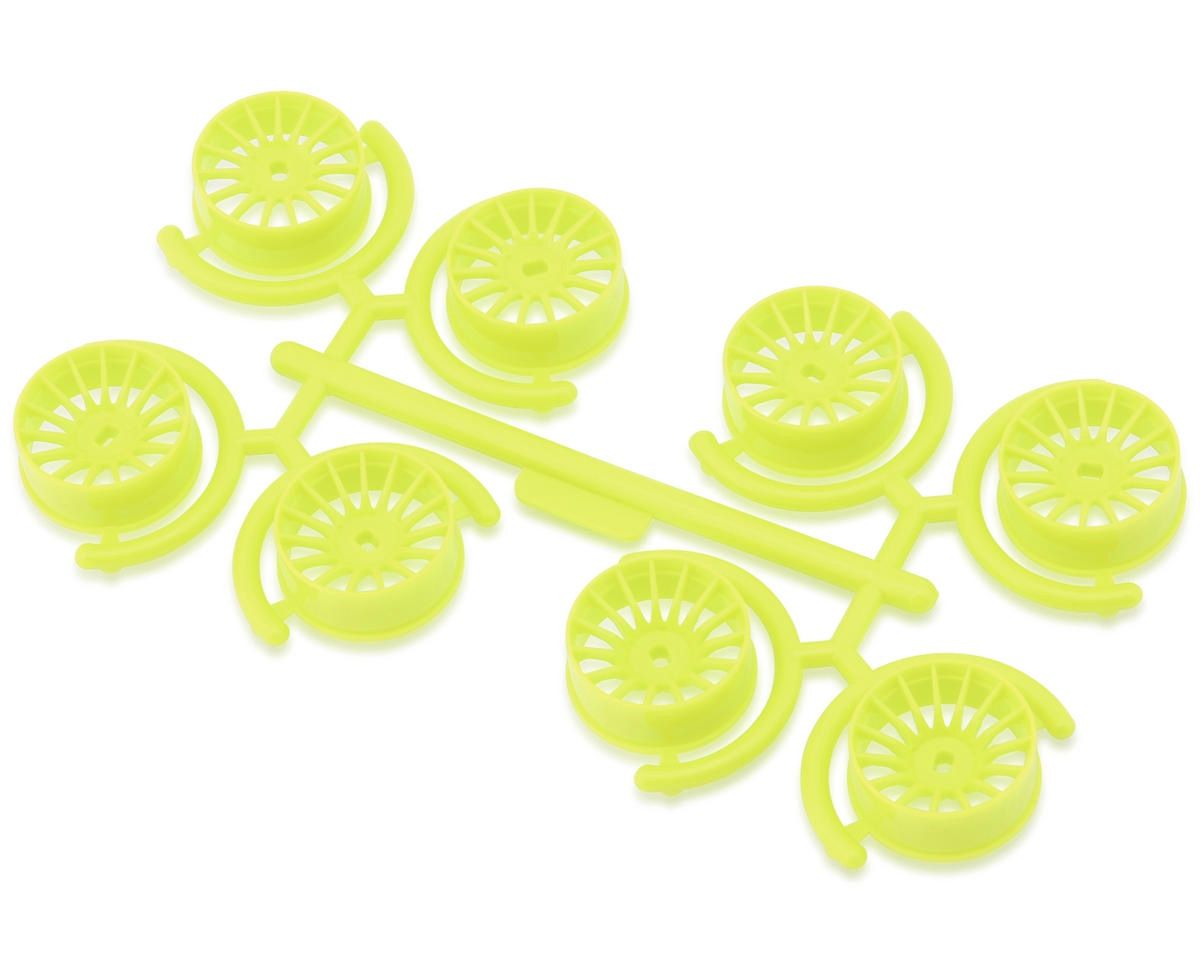 Yeah Racing Mini-Z AWD 8.5mm Multi-Spokes Narrow Wheel Set (Florescent Yellow)