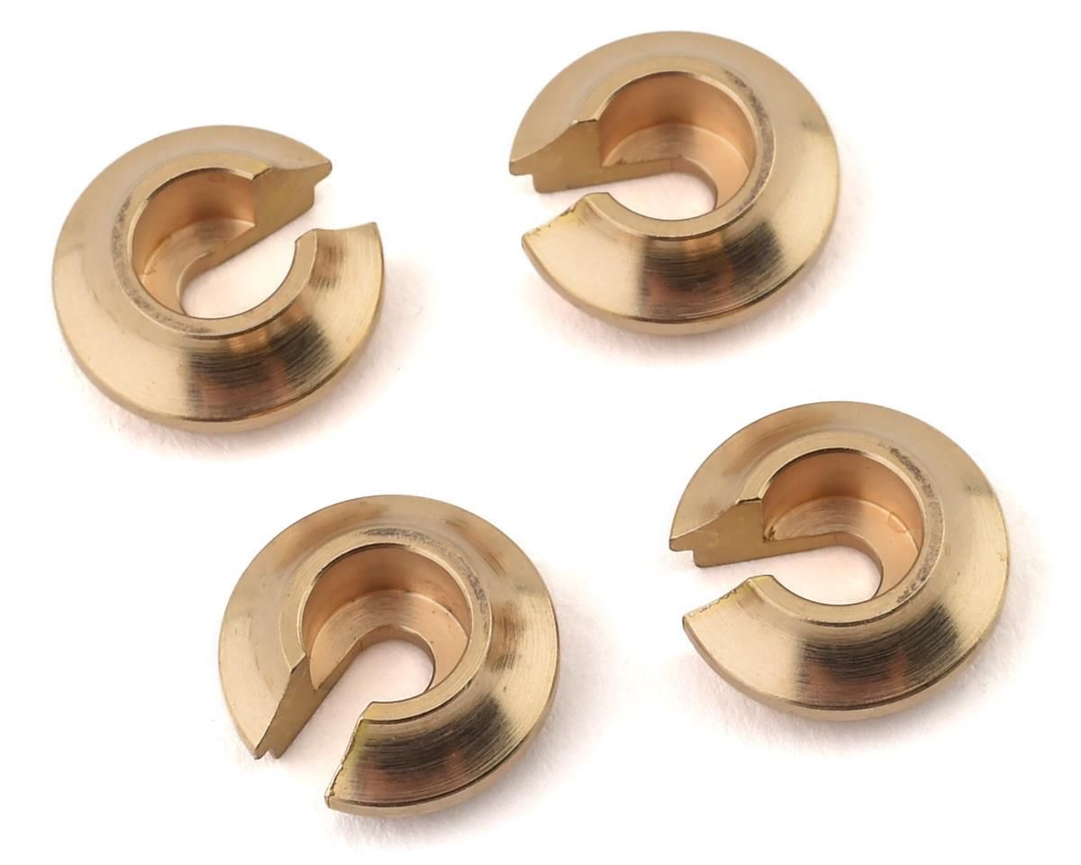 Yeah Racing Brass Spring Retainer for Traxxas V2 TRX-4 (Gold) (4) (5.5g)