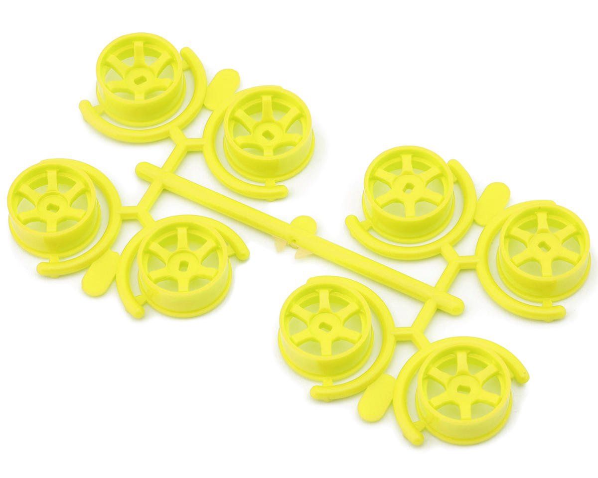 Yeah Racing Mini-Z AWD 8.5mm 5-Spoke Narrow Rims Set (Florescent Yellow)