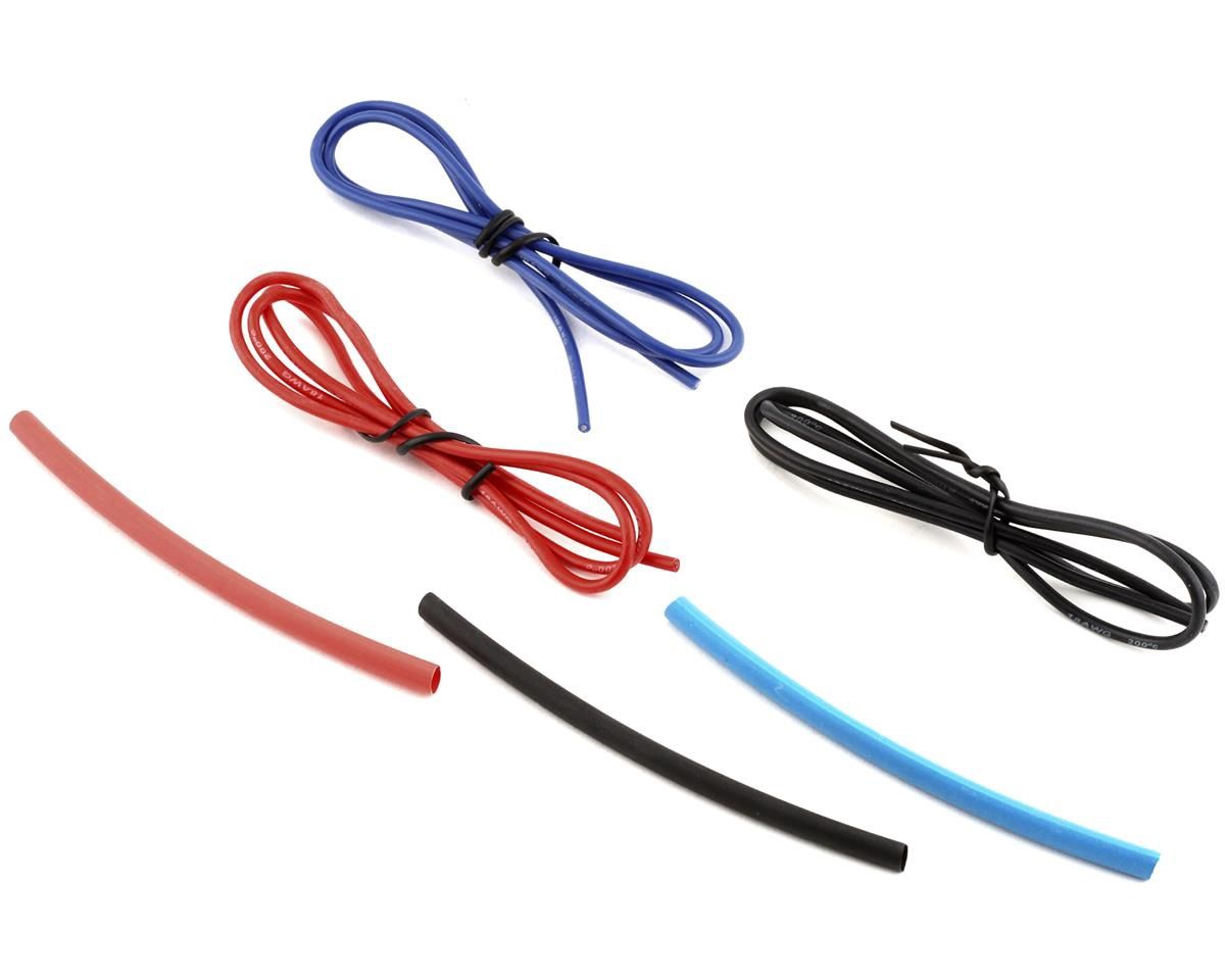 Yeah Racing Silicone Wire Set (Red, Black &amp; Blue) (3) (1.9') (18AWG)