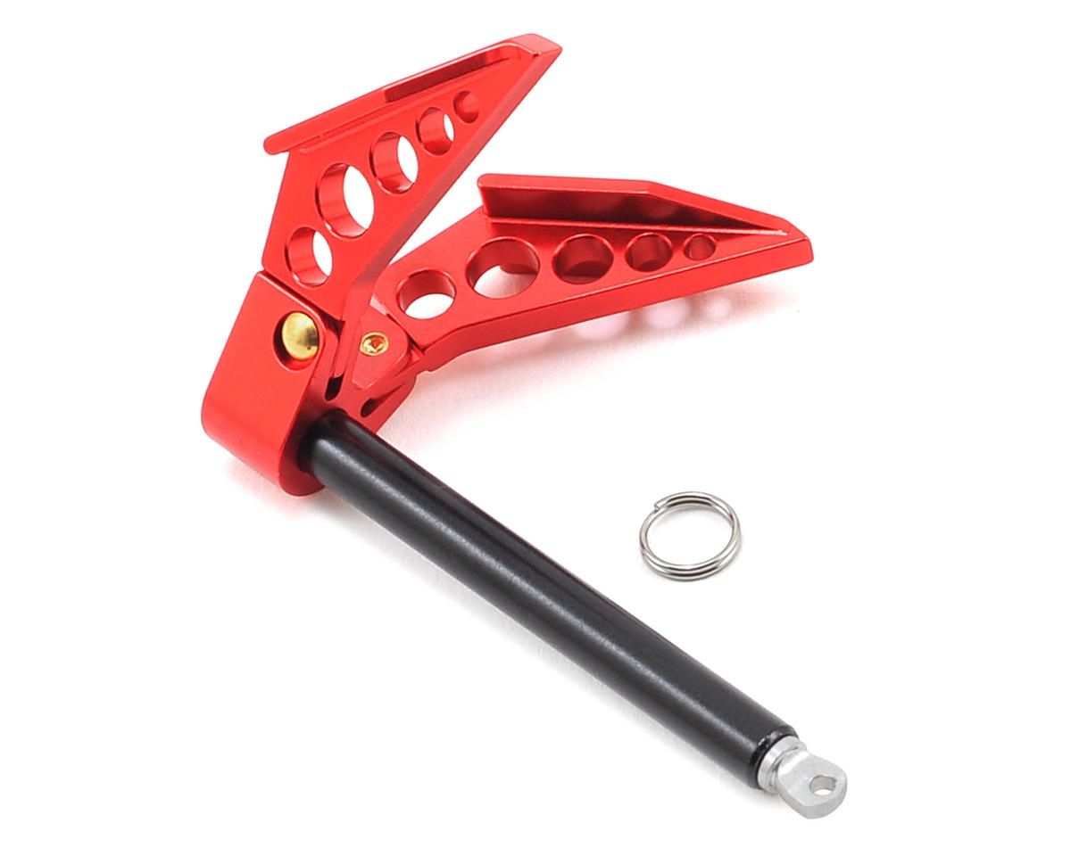 Yeah Racing Aluminum 1/10 Crawler Scale Accessory (Foldable Winch Anchor) (Red)