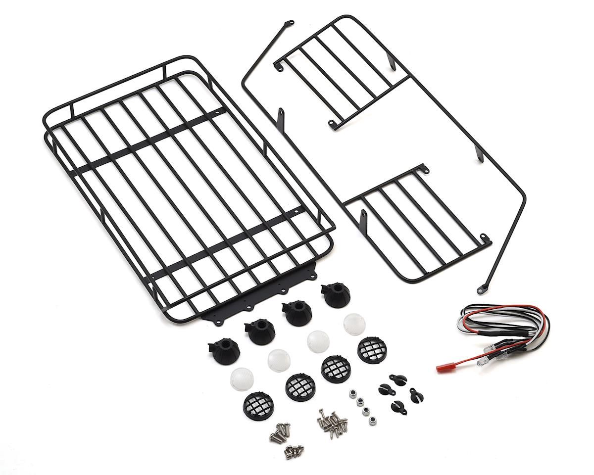 Yeah Racing Metal Roll Cage w/Roof Rack &amp; LED Light (AXID9060)