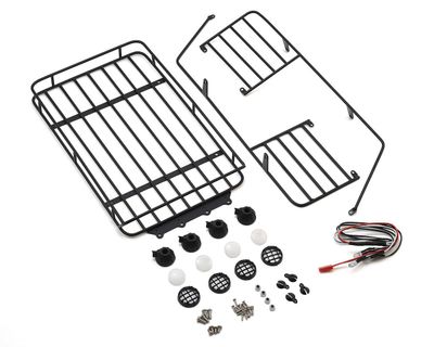 Yeah Racing Metal Roll Cage w/Roof Rack &amp; LED Light (AXID9060)