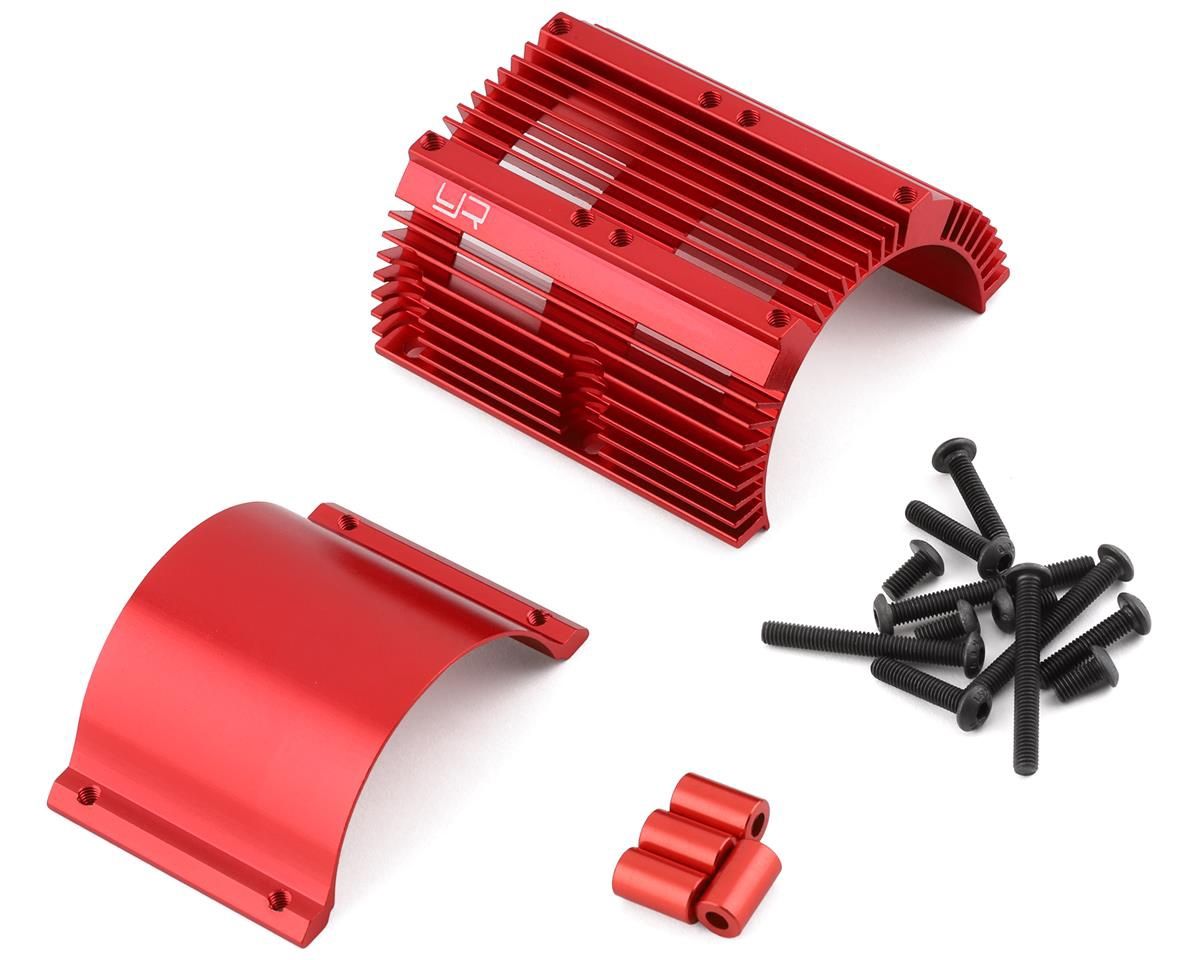 Yeah Racing Aluminum Motor Heat Sink (Red) (40.8mm Diameter)