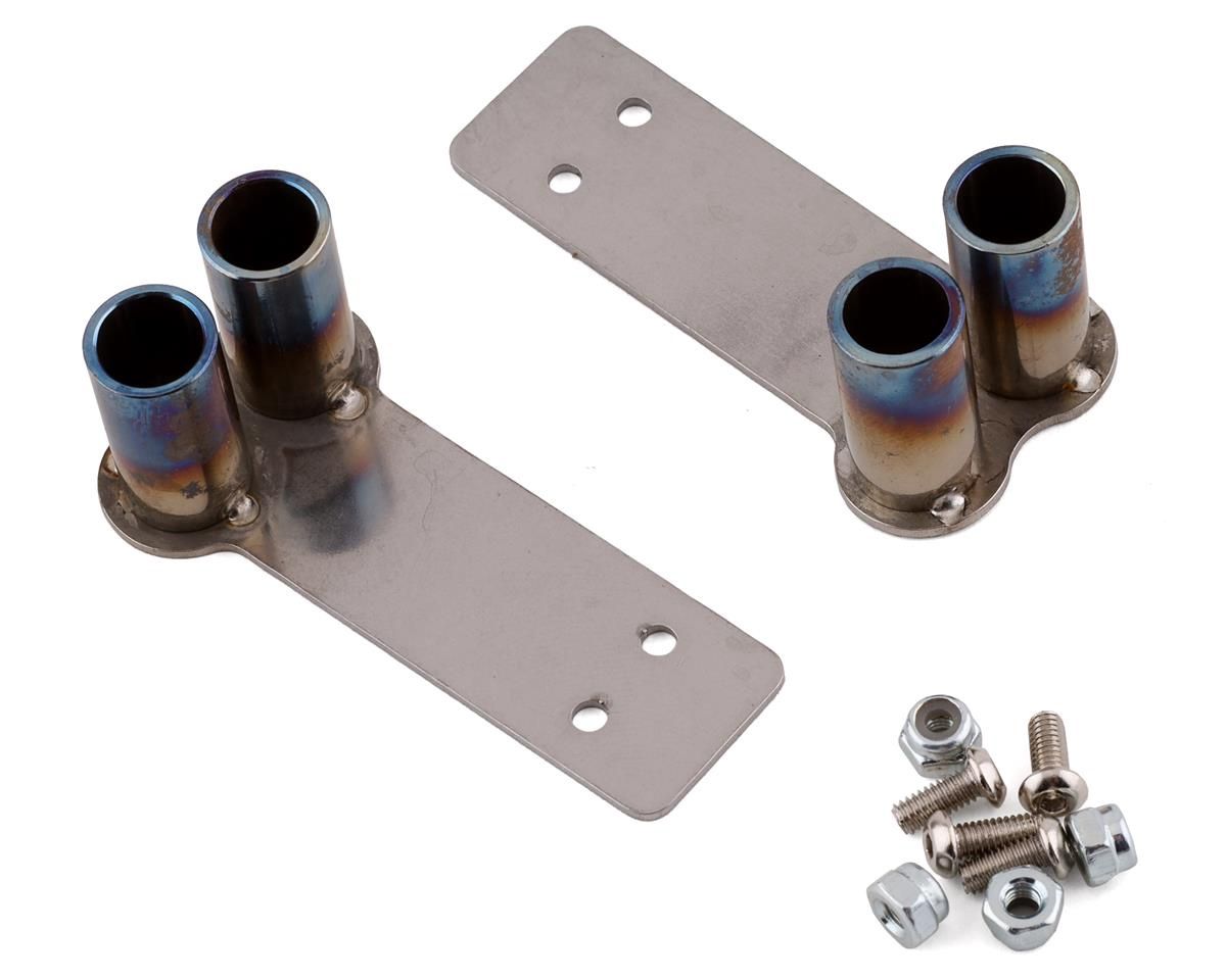 Yeah Racing 1/10 Stainless Steel Dual Exhaust Tips (2) (Silver)