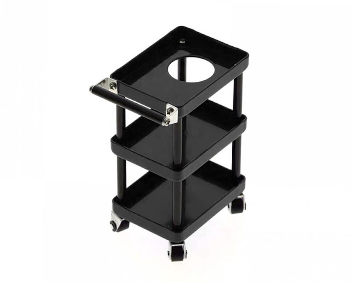 Yeah Racing 1/10 3 Tiered Metal Rolling Shop Cart Kit (Black)
