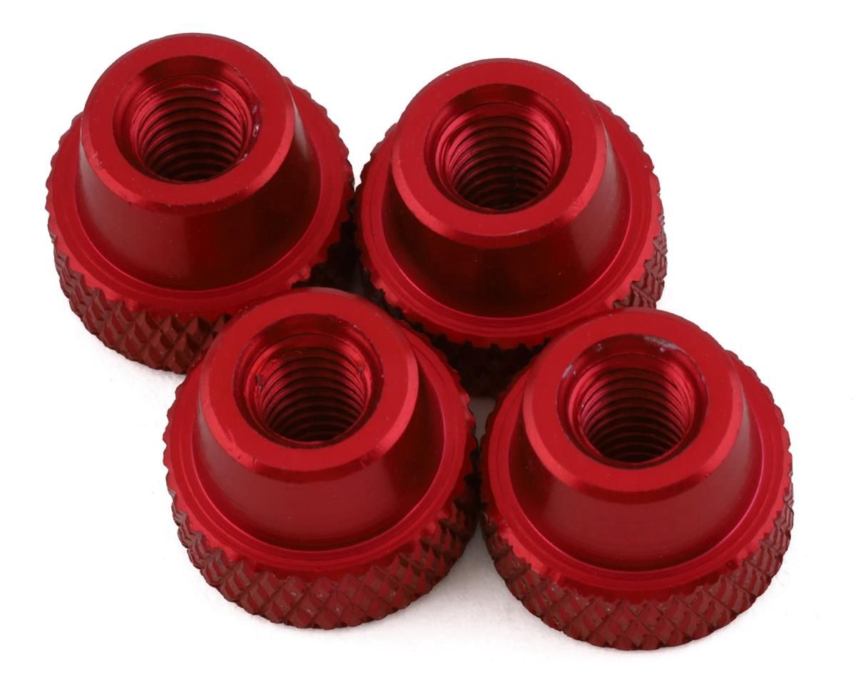 Yeah Racing Aluminum Setup System Lock Nuts (Red) (4)