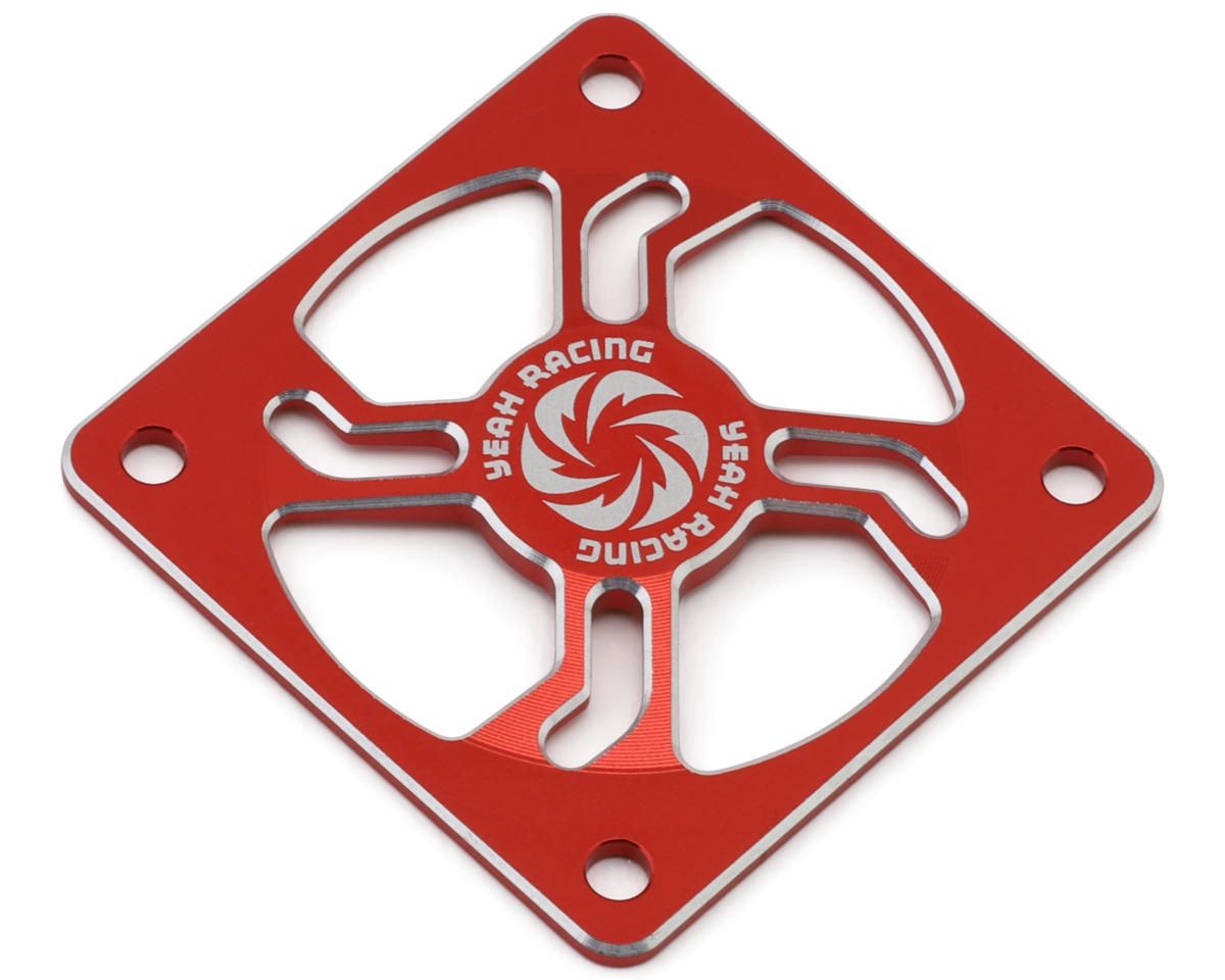 Yeah Racing Aluminum 40mm Fan Protector (Red)