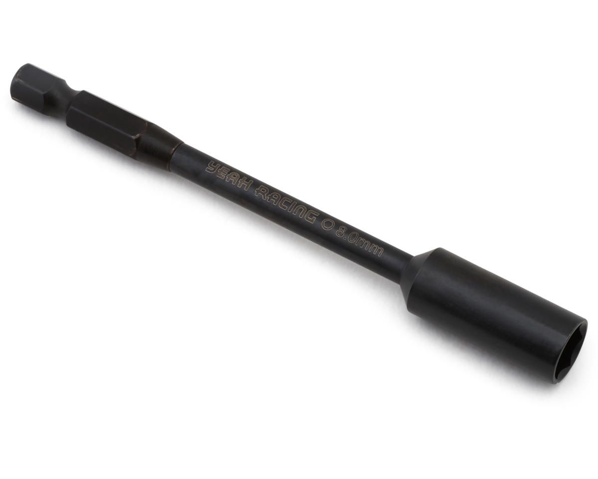 Yeah Racing HD Steel Power Tip Lock Nut Driver Bit (Nano Titanium Coating) (8mm)