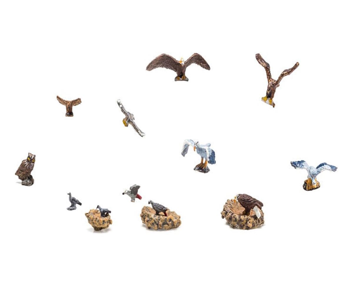 Woodland Scenics HO Scale Birds &amp; Nests Micro Figures