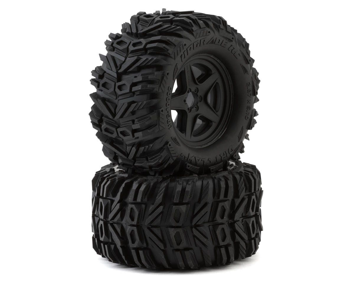 UpGrade RC Dirt Claw 2.8&quot; Pre-Mounted All-Terrain Tires w/5-Star Wheels (2)