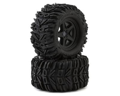 UpGrade RC Dirt Claw 2.8&quot; Pre-Mounted All-Terrain Tires w/5-Star Wheels (2)