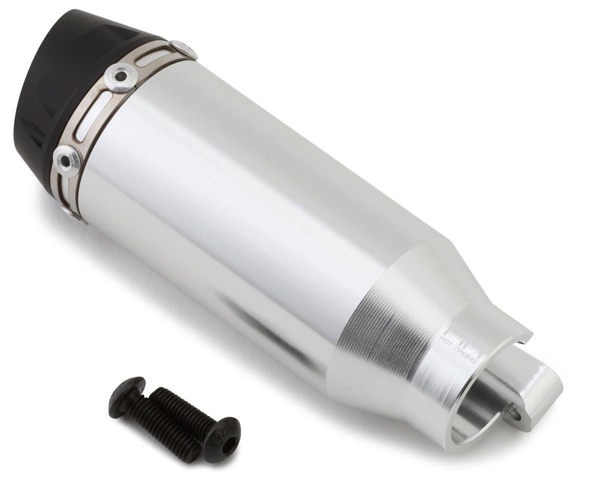 Hot Racing Losi Promoto-MX 1/4 Aluminum &quot;Titanium Look&quot; RCT Pipe (Silver)