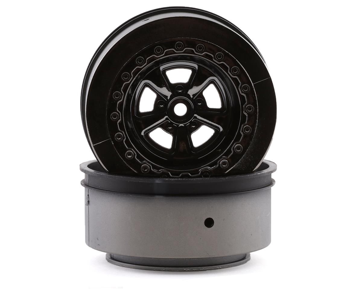Team Associated DR10 Drag Racing Rear Wheels (Black Chrome) (2)