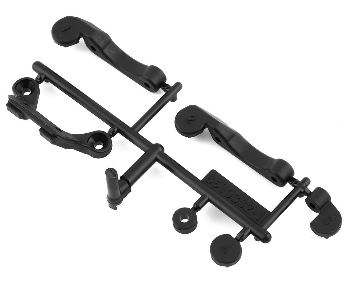 Team Associated RC10B6.4 Front Wing/Fan Mount &amp; Battery Brace Shim Set